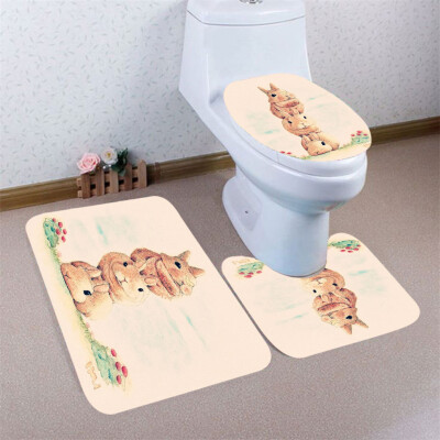 

〖Follure〗3pcs Colorful Pattern Non-Slip Bath Mat Bathroom Kitchen Carpet Doormats Decor