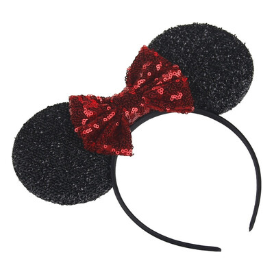 

Sequins Big Bow Hair Accessories Baby Mouse Ears Shape Children Headband Baby Shower Headwear