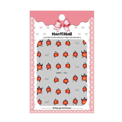 

1Pc Cartoon Pattern Fly Bird 3D Nail Stickers Adhesive Nail Art Sticker Nail Manicure Decoration