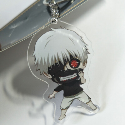 

CAR-TOBBY Anime Tokyo Ghoul Keychain Ken Kaneki Mask Key Rings Fans Favors Fashion Gift