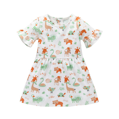 

Kids Clothing Girls Dress Summer 2-6Y Children Girl Floral Dress Holiday Beach Dress Casual Dresses for Girls