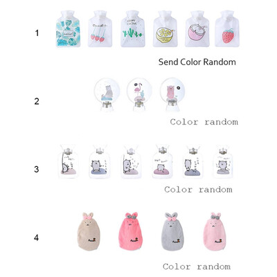 

1Pc Plush Hand Po Warm Water Bottle Lovely Mini Hot Water Bottles Portable Hand Warmer Girls Pocket Hand Feet Hot Water Bags