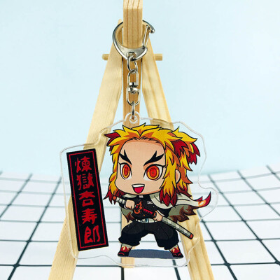 

CAR-TOBBY Anime Demon Kimetsu no Yaiba Keychain Key Ring Phone Pendant