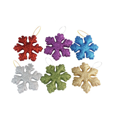 

Toponeto 6PCS Pentagram Christmas Tree Snowflakes Shape Craft Christmas Home Decoration