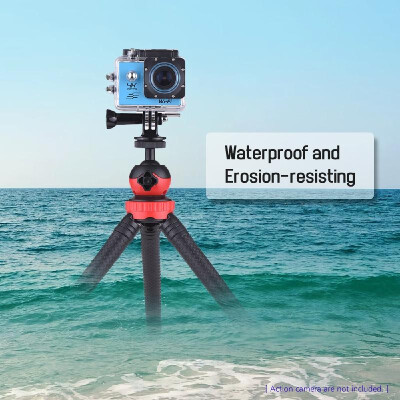 

MZ305 Mini Flexible Octopus Tripod Spider Stand Holder with Phone Holder Phone Remote Controller Action Camera Connector for GoPro