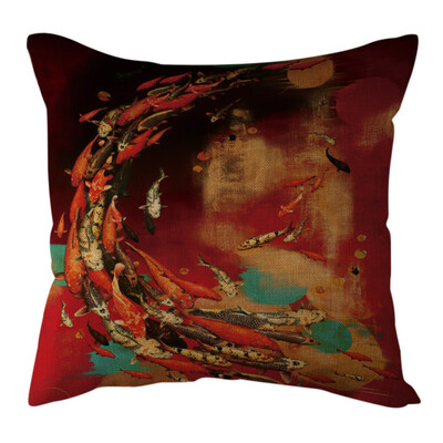

〖Follure〗1 PC Cotton Linen Butterfly Home Decorative Throw Pillow Case Waist Cushion Cove