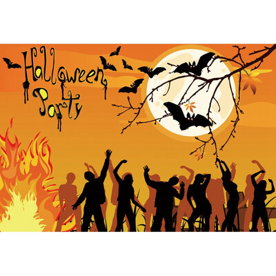 

9 Styles New Halloween Pumpkin Background Wall Horror Decoration Photography Background Props 3X5Ft