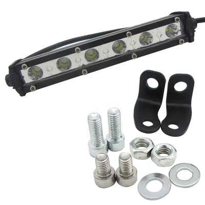 

7 Inches Single Row Metal Material Car Automotive Boats Working Bulbs Ship 18W LED Work Lights Lamps Bar