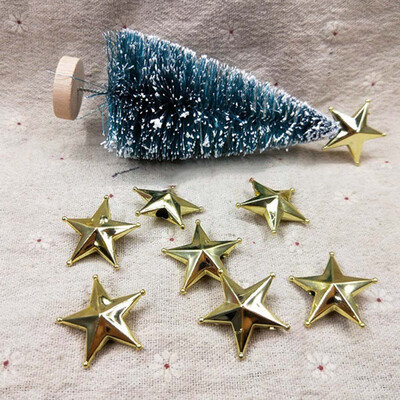 

Mini Christmas Tree Star Topper Gold Ornament Party Xmas Decor Sparkle UK