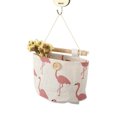 

Cotton Cartoon Animal Hanging Storage Debris Pouch Wall Combination Organizer