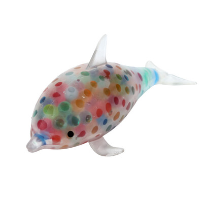 

〖Follure〗Spongy Dolphin Bead Stress Ball Toy Squeezable Stress Toy Stress Relief Ball