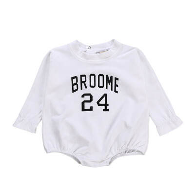 

Spring Long Sleeve Newborn Baby Girls Rompers letter Fashion Jumpsuits For Princess 3-12M Baby Girls Clothes 2019 New Year