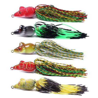 

5pcs 10cm 86g Frog Lures Kit Plastic Artificial Fishing Popper Lure Bait