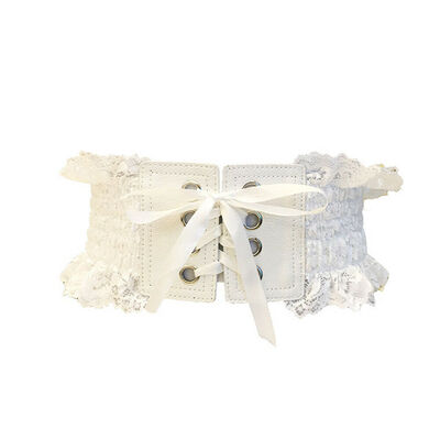 

Women Wide Skinny Bowknot Waist Belt Elastic Stretch Cinch Dress Waistband Belts