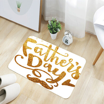 

Toponeto Fathers Day Comfort Square Flannel Kitchen Non-slip Mat 40x60CM