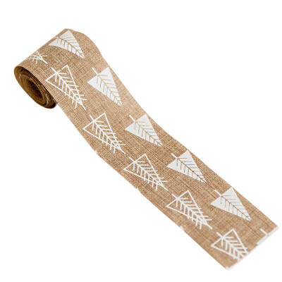 

Toponeto Burlap Christmas Ribbon Rolls Linen Crafting Ribbons Decoration for Wedding