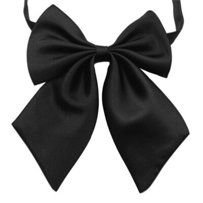 

Fashion Butterfly Women Cravat Neckwear Adjustable Party Bow Tie Solid Color