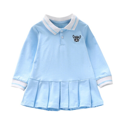 

Baby Girl Dress Spring Autumn Girls Cute Cartoon Print Baby Clothes Long-Sleeve Sweet Princess Dress Kids Dresses For Girls