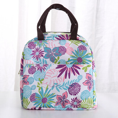 

Portable Lunch Printed Insulation Bag Thermal Food Picnic Lunch Box Bags For Women Men Students Kids