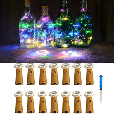 

〖Follure〗14Pcs Cork Shaped LED Night Light Starry Light Wine Bottle Lamp For Party Decor