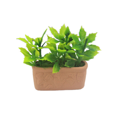 

Siaonvr Simulation Decoration Dollhouse Miniature Scene Potted Plant Pretend Play Toy