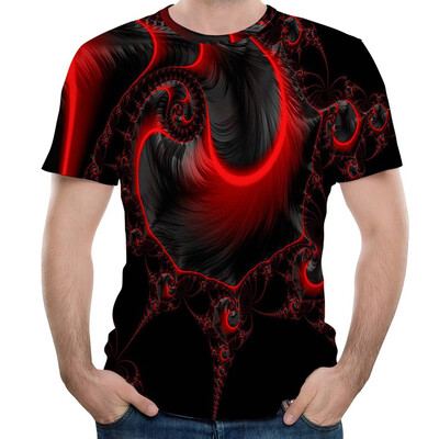 

Toponeto Mens 3D Printed Short Sleeve Shirt Casual Top Loose Blouse Round Neck Tee