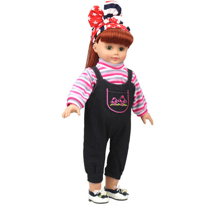 

Tailored DIY Doll Clothes Dress For 18 inch Doll Baby Kids Gifts Jumpsuit Party Clothes