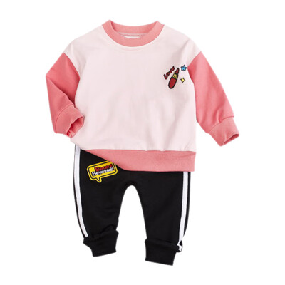 

Kids Clothes Baby Boy Clothes Cartoon Print Sweatshirt&Pants Autumn Winter 2 pc Childrens Sets