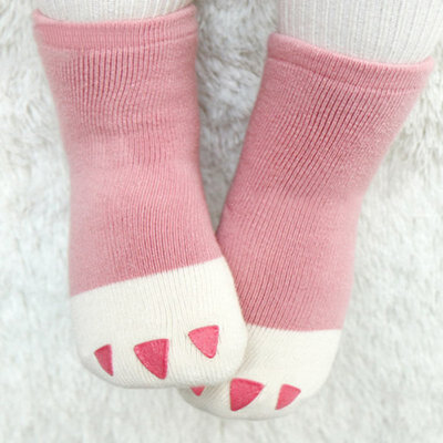 

0-4Y Baby Socks Boys Girls Anti-Slip Socks for Newborn Kids Claw Pattern Breathable Infantile meias