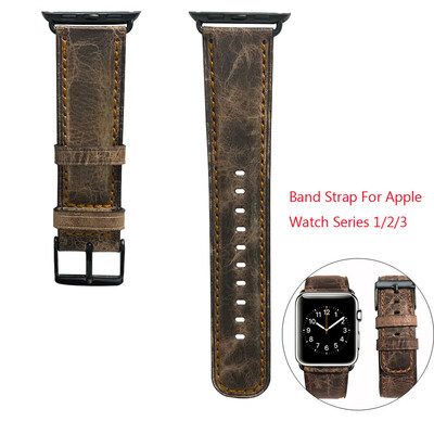

〖Follure〗Luxury Leather Wristband Band Strap Bracelet For Apple Watch Series 123 42mm