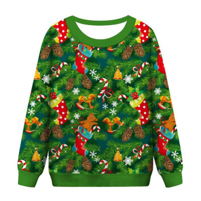 

Tailored Christmas Women Funny Print Christmas Sweatshirt Crewneck Various Design Tops