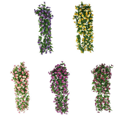 

Artificial Flower Daisy Vine Decorative Plants Rattan Wall Hanging Decoration Wedding Party Ornaments