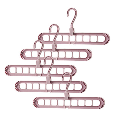 

Toponeto Clothes Hanger Clothes 9 Hole Towel Hook Closet Organizer Plastic Storage Rack