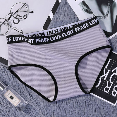 

Top Quality New Letter Panties Women Patchwork Sexy Briefs Soft Cotton Underwear Bottom Loungewear