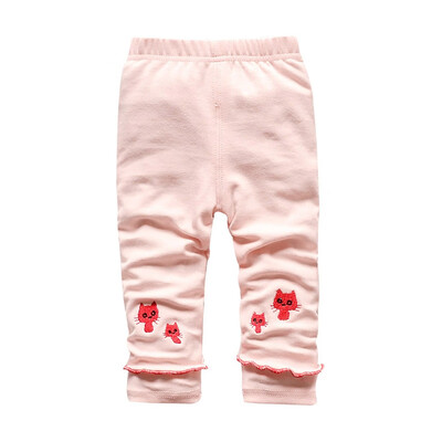 

Toddler Bottom Cartoon Animal Design Baby Girl Clothes Autumn Newborn Baby Girls Pants Cotton Leggings Elastic Waist