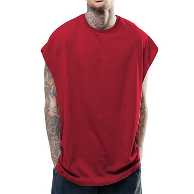 

Toponeto Mens Summer Casual Fashion Hip Hop Style Pure Color Sports Sleeveless Vest Tops
