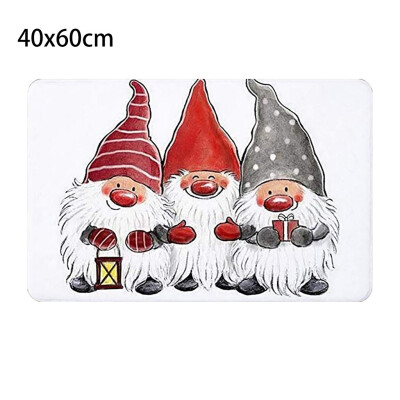 

Siaonvr Christmas Print Doormat Xmas Kitchen Bathroom Anti-Slip Floor Mat Carpet Foot Pad Rug