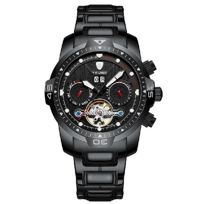 

TEVISE T816A Automatic Mechanical Movement Men Watch Self-Winding Manual Winding Wind-Up Skeleton Wrist Watch 3ATM Waterproof Lumi