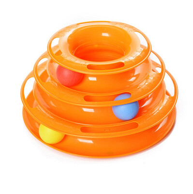 

Siaonvr Cat Toy 3 of Interactive Play Circle Track with Moving Ball Satisfies Cats Hunt