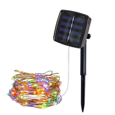 

〖Follure〗2M 20Led Outdoor Solar Powered Copper Wire Light String Fairy Party Decor MR