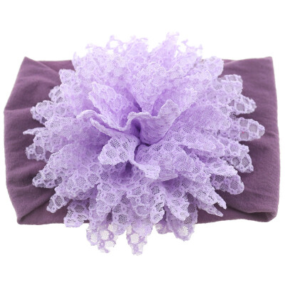 

New Baby Girls Big Lace Floral Design Headband Headwear Apparel Photography Prop Party Gift