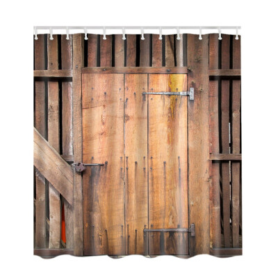 

2017 Simulation Door Version Multi-styles 3D HD Digital Printed Shower Curtains Waterproof Moisture-proof Bathroom Curtains Case