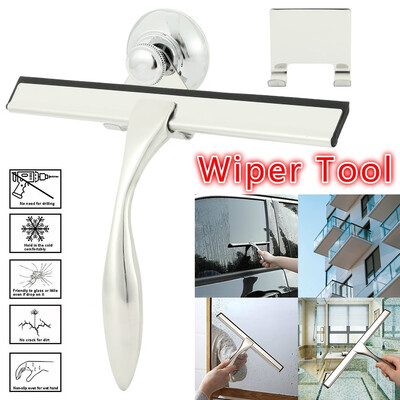 

Willstar Bathroom Shower Squeegee Stainless Steel Glass Wiper Scraper Window Cleaning Wiper