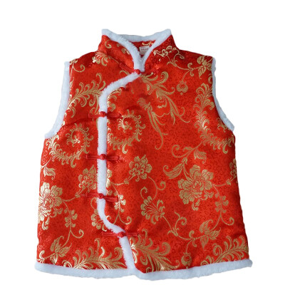 

New Autumn&Winter Kids Vest Waistcoats Cotton Boys Girls Vests Chinese Style Childrens Waistcoats Kids Sleeveless Outerwear