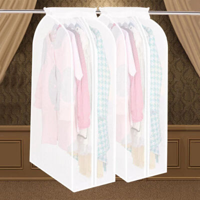 

Clothes Garment Suit Cover Bags Hanging Organizer Storage Garment Suit Coat Dust Cover Protector Wardrobe Storage Bag