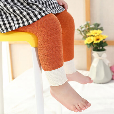 

Toddler Child Knitting Trousers Hot Sale Baby Girl Stretch Leggings Pants Spring Autumn Candy Color Baby Pants