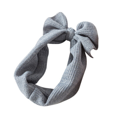 

1 PC Winter Warm Ear Warmer Headwrap Xmas Girls Crochet Headband Knitted Bow Hairband Hair Band Accessories