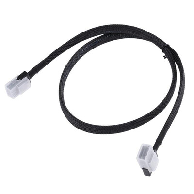 

Ultra Slim Flat Angled 90 Degree Mini SAS 36pin SFF-8087 to 8087 Data Cable Wire Cord Replacement for Sever Motherboard