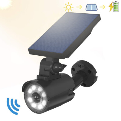 

〖Follure〗Waterproof Solar Powered Spotlight Simulation Camera Wall Light Led Pathway