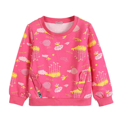 

Childrens Cartoon Print Cute Round Neck Sweatshirt New Autumn Boys Girls Casual Tops Kids Boys Girls Clothing 2-12Y